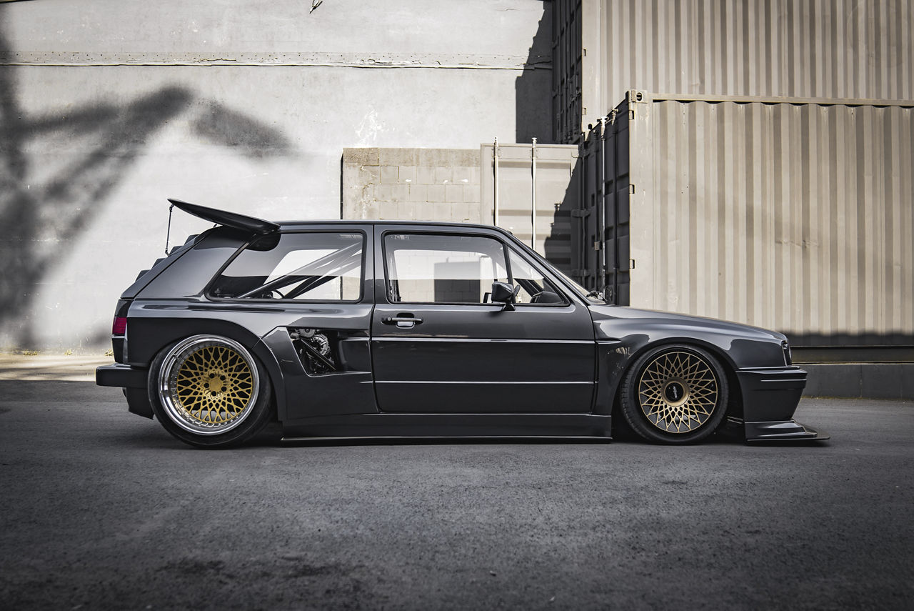 1986 Volkswagen Golf - Rotiform LHR - Gold | Wheel Pros